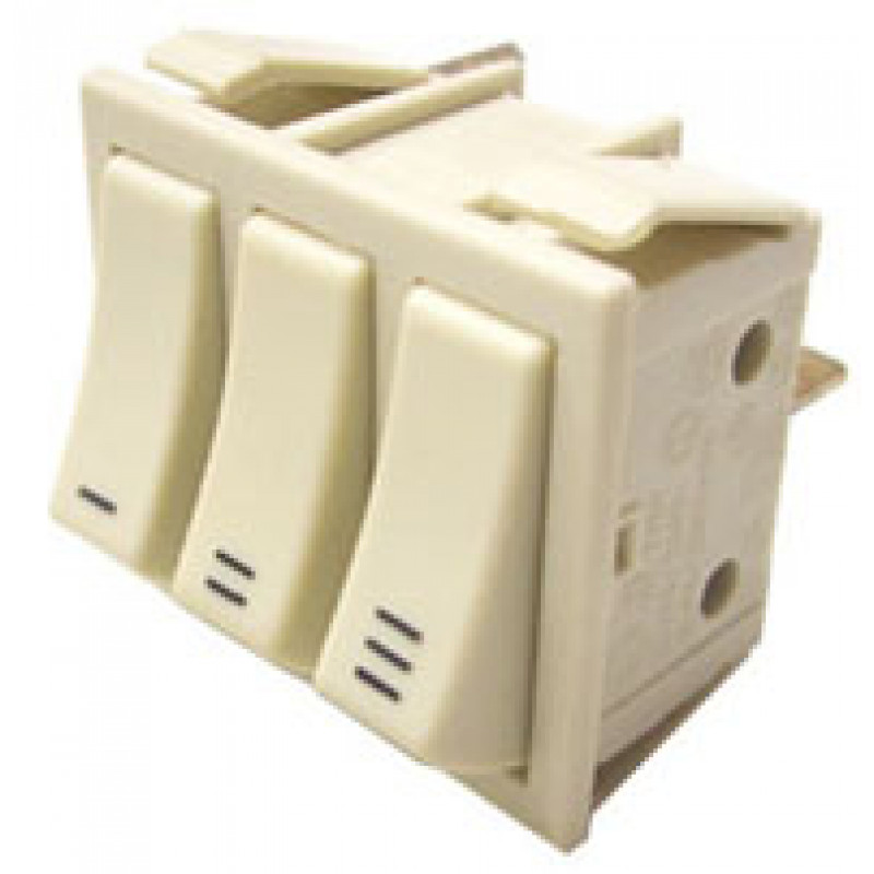 133 0296 883 Pd Hotte Interrupteur Inverseur Beige 12in005 Pour Hotte Roblin Emenager